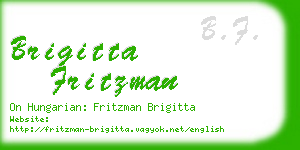 brigitta fritzman business card